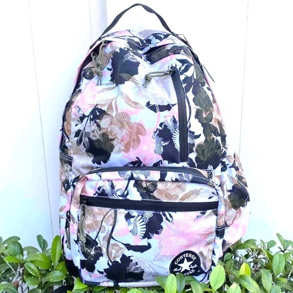 Converse Go Backpack Print Cream Women’s AUTHENTIC - Picture 2 of 8